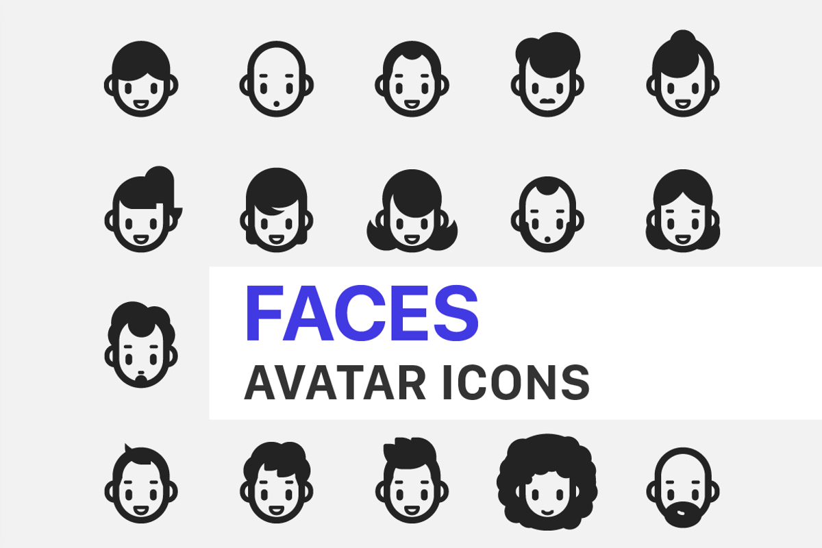 Avatar Icons, an Outline Icon by Sarunw (Photo 1 of 4)
