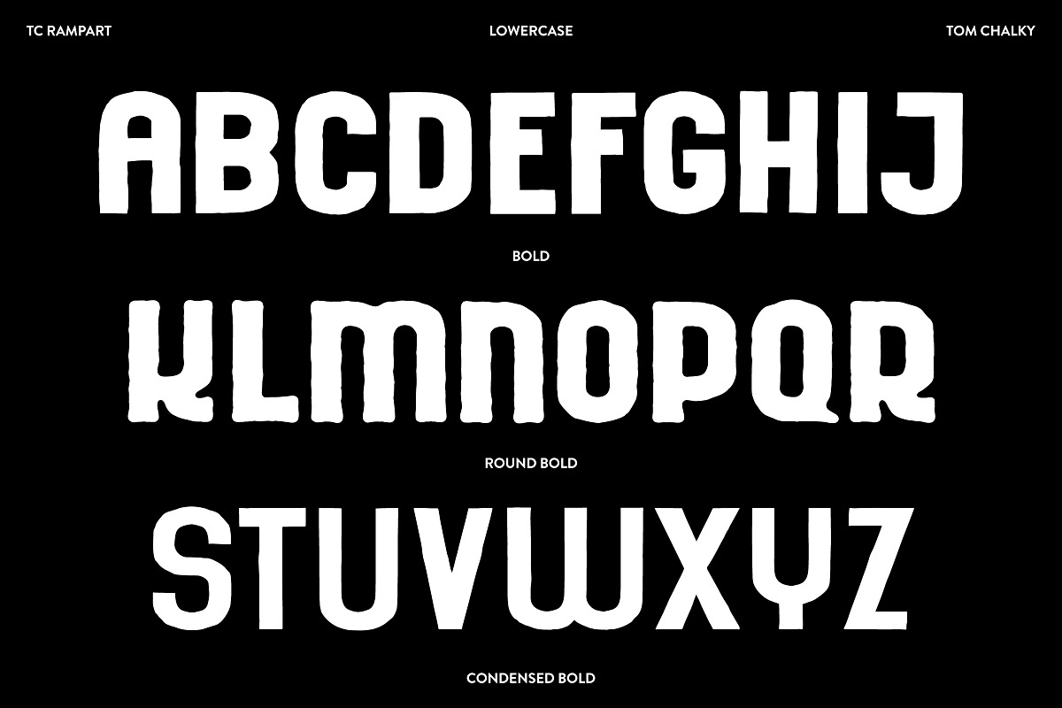 RAMPART - Vintage Sans Serif Font, a Sans Serif Font by Tom Chalky (Photo 4 of 11)