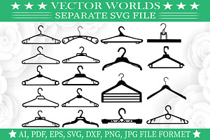 Clothes Hanger Svg, Hanger Svg, an Object Graphic by VectorWorlds