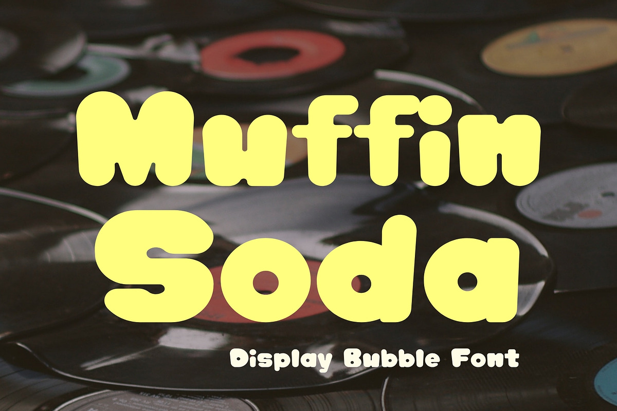 Bubble Display Font - Muffin Soda, a Handwritten Font by ZoloDesignHub (Photo 6 of 8)