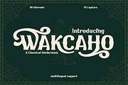 WAKCAHO | Serif Classic Modernism, a Serif Font by twinstd (Thumbnail 1 of 13)