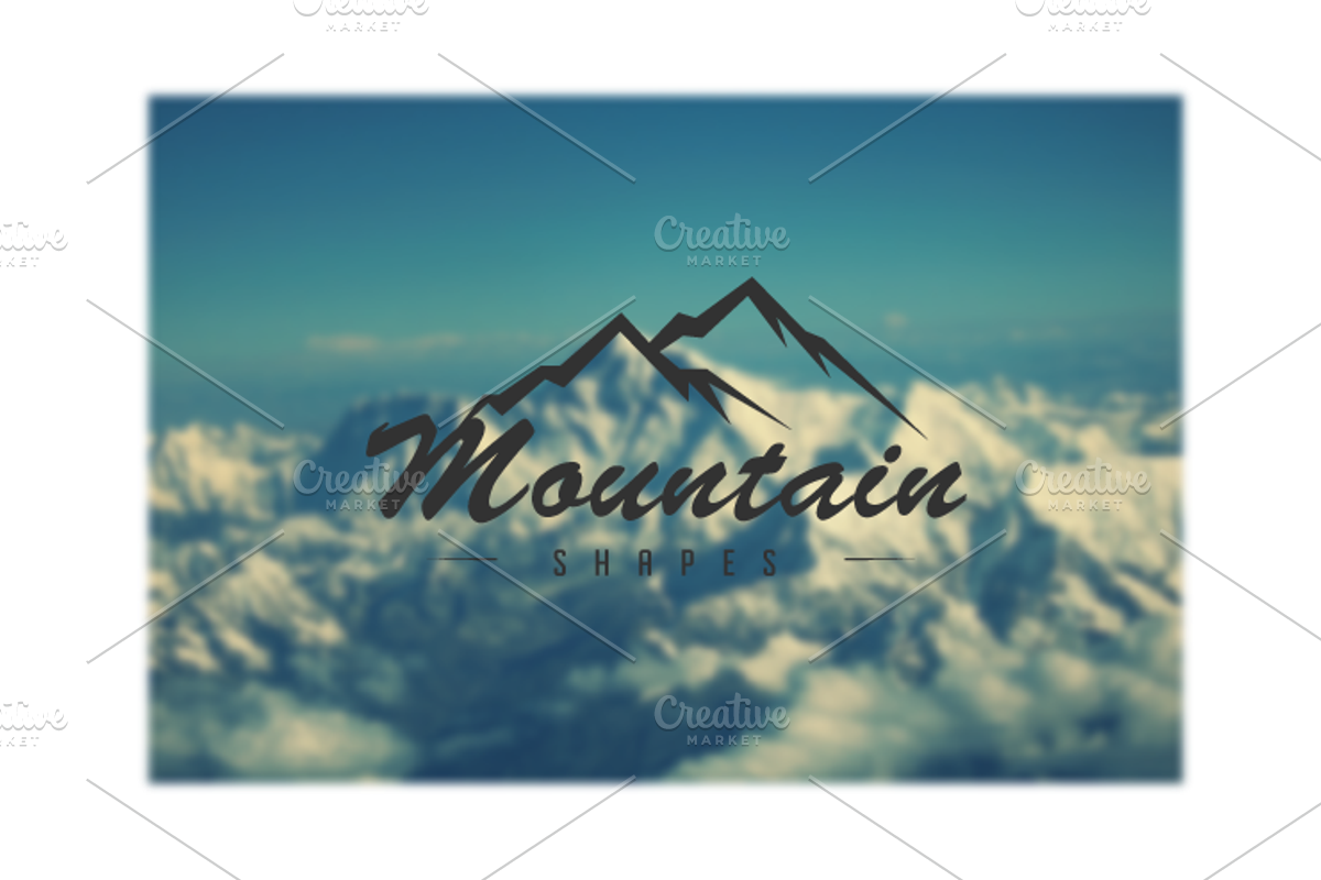 Mountain Shapes For Logos Vol 1, a Shape Add-On by LovePowerDesigns (Photo 3 of 3)