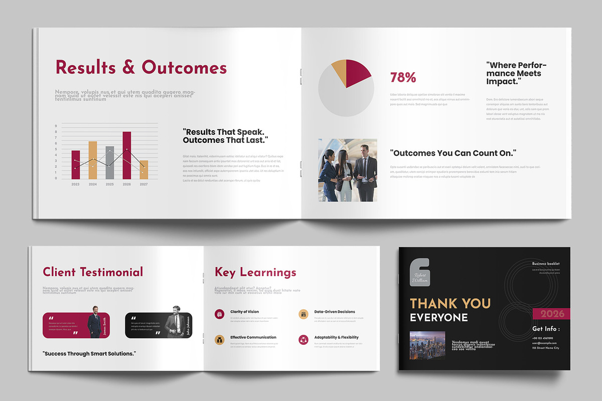 Business Case Study Brochure Design preview 5