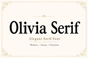 Olivia Serif, a Serif Font by Wow Magic (Thumbnail 1 of 5)