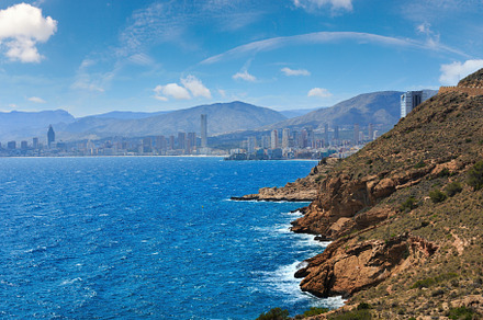 Benidorm city coast view (Spain)., a Nature Photo by YuriyB