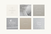 Maison Minimal Logo Kit Ai Eps Psd, a Branding & Logo Template by Feel This (Thumbnail 9 of 13)