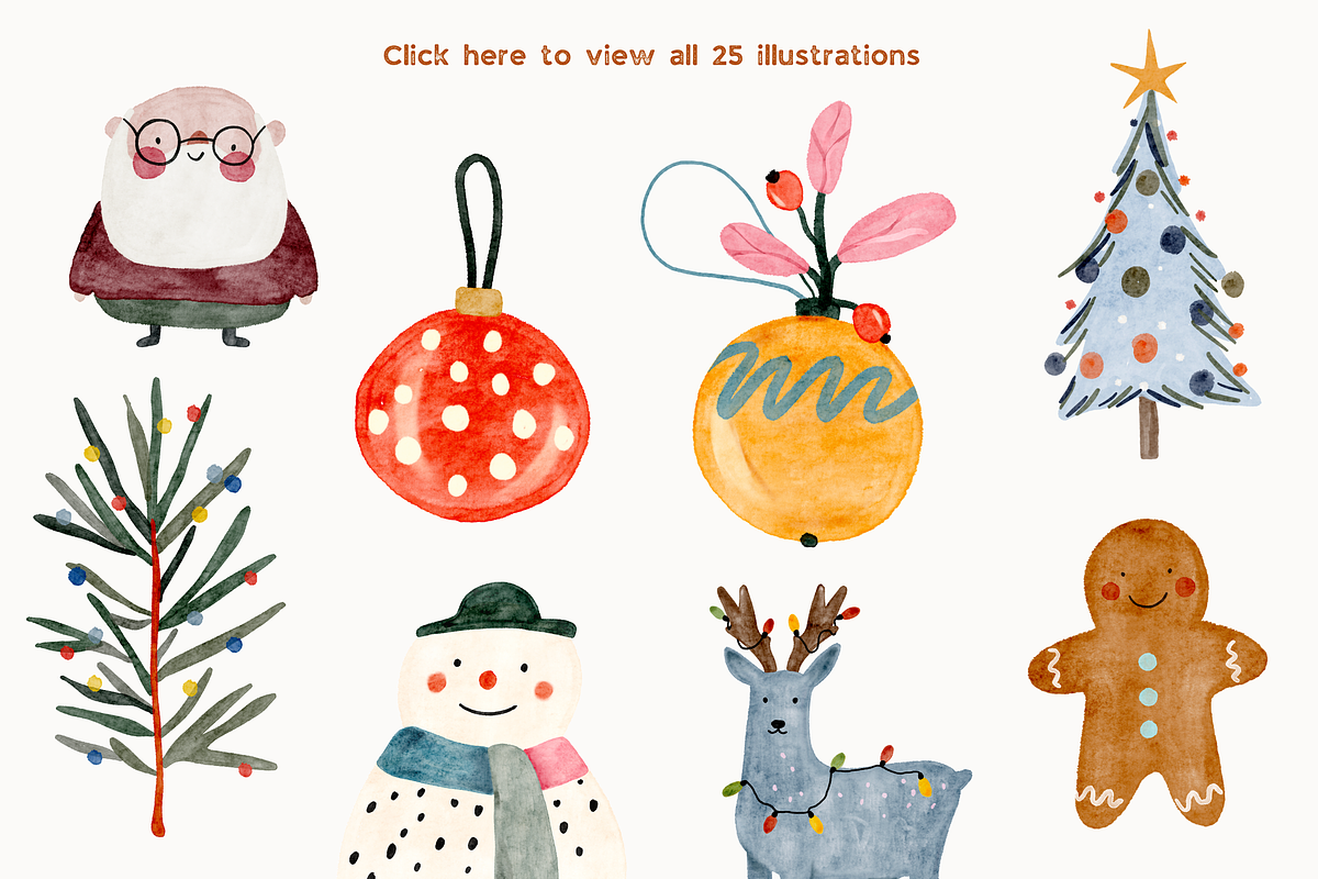 Christmas Series BUNDLE: All 5 in 1, a Seasonal Illustration by Veyla (Photo 36 of 72)