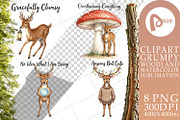 Grumpy Woodland Hygge Sublimation, a Decorative Illustration by Artnoy (Thumbnail 8 of 18)