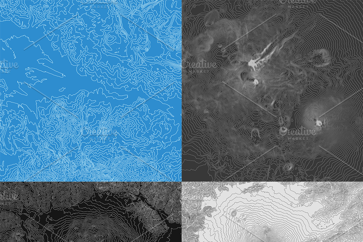 20 Abstract Earth Relief Maps Part#2, a Texture Graphic by GarryKillian (Photo 4 of 4)