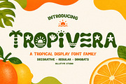 Tropivera - Display Font Family, a Sans Serif Font by Rillatype (Thumbnail 1 of 10)