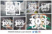 Promote your Sale on social media, an Illustration by Solid Pixel (Thumbnail 1 of 19)