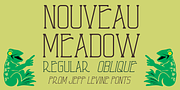 Nouveau Meadow JNL, a Serif Font by Jeff Levine Fonts (Thumbnail 1 of 5)
