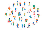 Flat vector people lifestyle bundle, a Person Illustration by Vector_Art (Thumbnail 27 of 27)