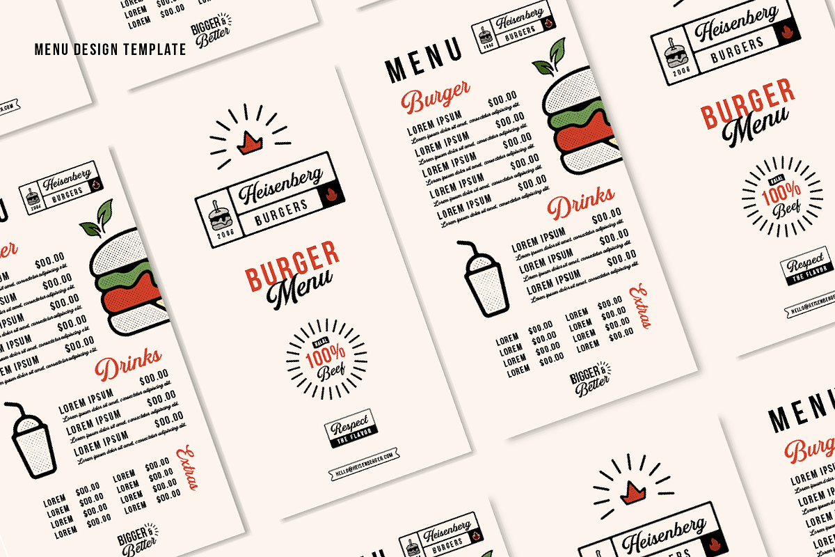 Burgers Branding Kit Templates, a Branding & Logo Template by Refolve Design (Photo 9 of 10)