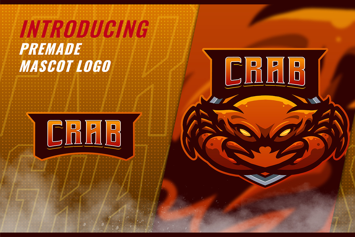 Crab - Mascot Esport Logo Template, a Branding & Logo Template by FNR Graphics (Photo 1 of 5)