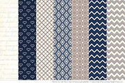 Owls Clipart & Patterns in Navy, an Animal Illustration by Amanda Ilkov (Thumbnail 4 of 4)