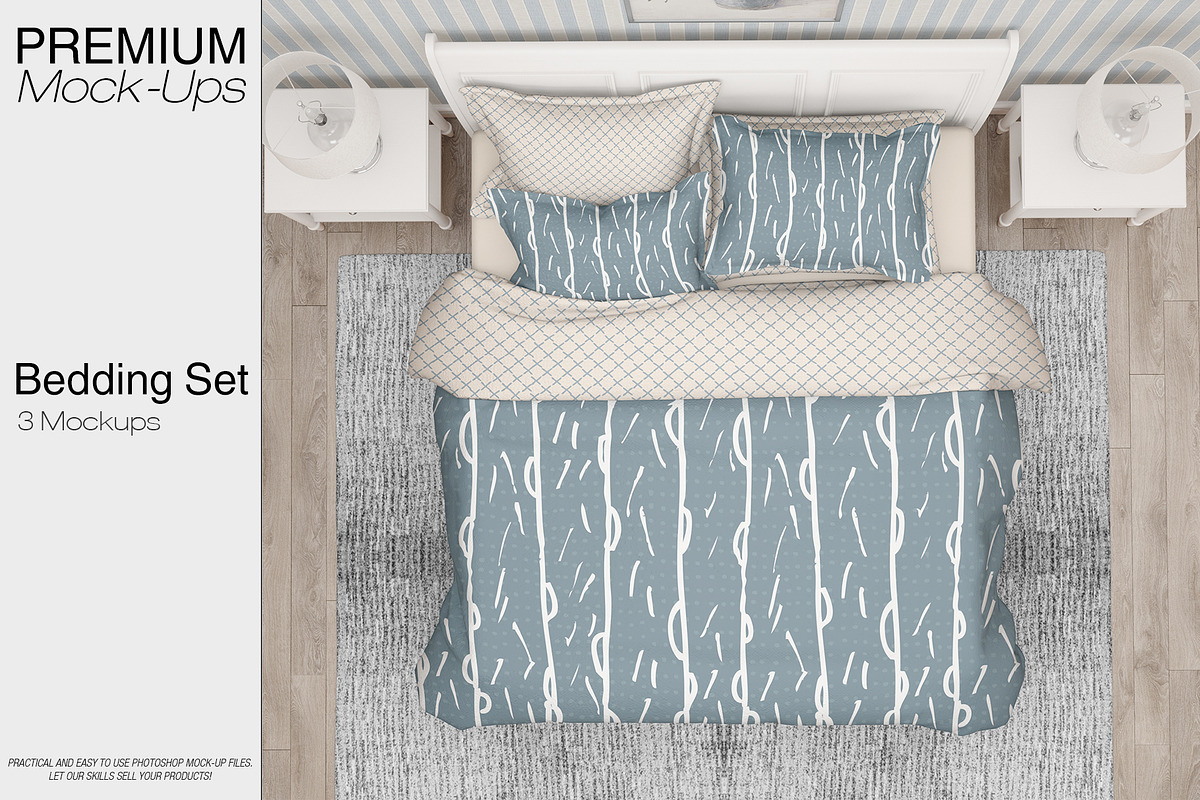 Bed Linens Bundle - 30 Mockups, an Apparel Mockup by mock-ups (Photo 32 of 35)