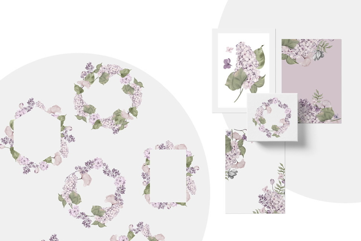 Lilac Seamless Pattern And Graphic, a Pattern Graphic by Madebyia (Photo 15 of 16)