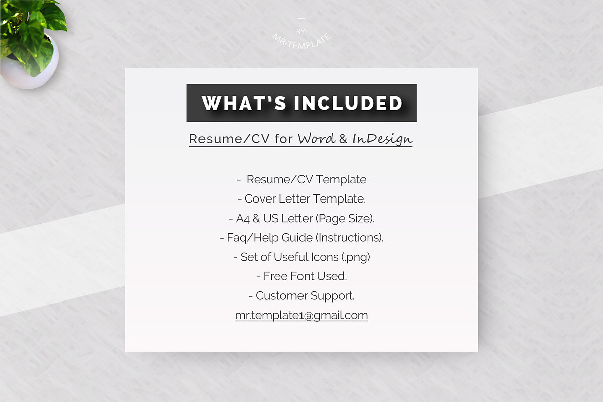 Resume/Cv Template, a Resume Template by Mr-Template (Photo 5 of 5)