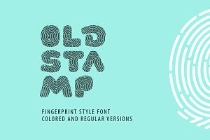 OldStamp Fingerprint Style Font