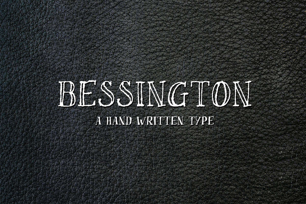 Bessington - Uppercase Display font preview 2