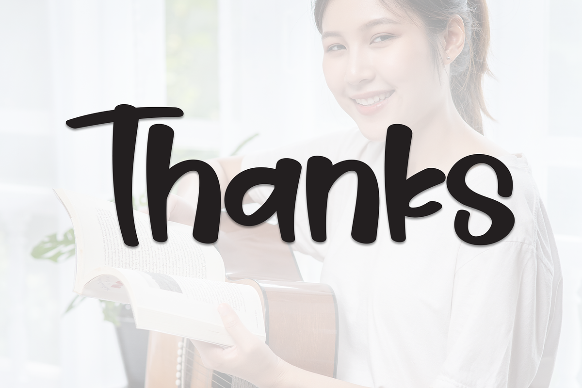 Happy Song | Script Font, a Script Font by Scratchones (Photo 8 of 8)