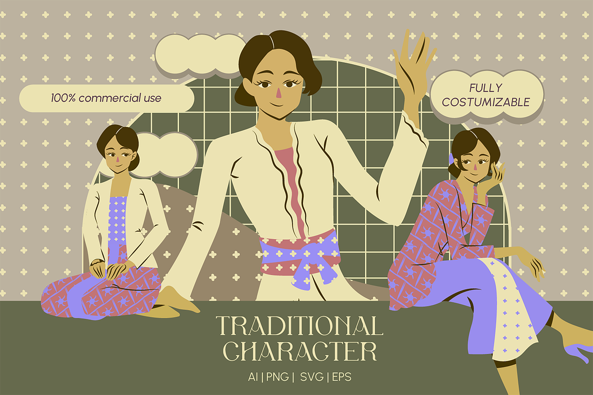 Traditional Character - Illustration, a Person Illustration by Fannan Studio (Photo 1 of 3)
