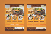 Sale food flyer design template, a Flyer Template by Workhu (Thumbnail 1 of 3)