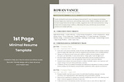 ATS Resume Template | Minimal CV, a Resume Template by Anjum Ilyas (Thumbnail 2 of 7)