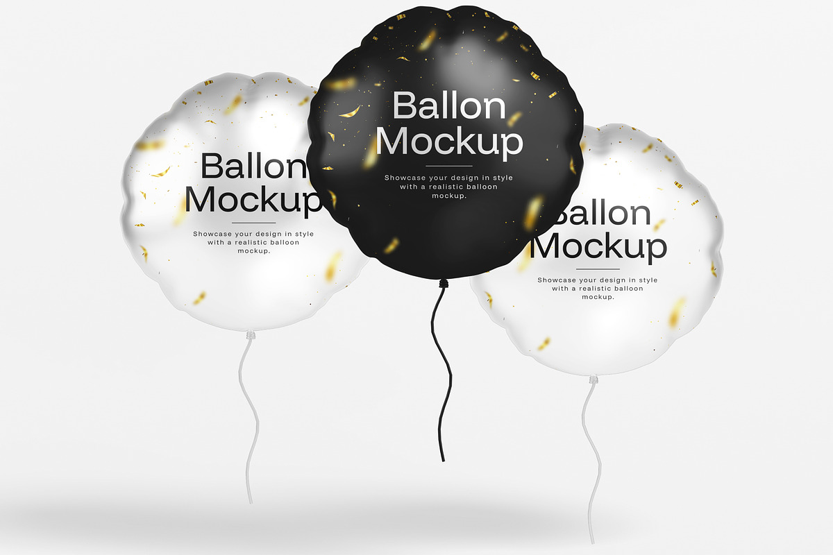 Floating Helium Balloon Mockup, a Product Mockup by SLAB! Design (Photo 6 of 7)