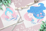 Women in nature., an Illustration by tanda_V (Thumbnail 3 of 7)