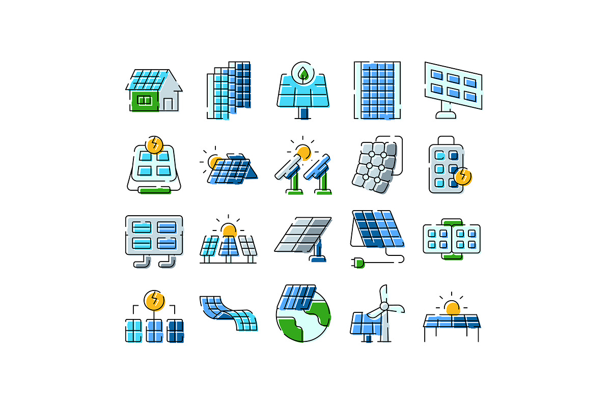 Solar panel energy collection system, an Object Graphic by pikepicture (Photo 1 of 3)