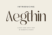 Aegthin Font, a Sans Serif Font by Muwatta Studio (Thumbnail 1 of 10)