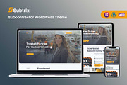 Subtrix - Subcontractor WordPress, a WordPress Template by goalthemes (Thumbnail 1 of 5)