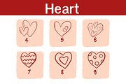 Heart, a Symbol Font by Sirinart (Thumbnail 4 of 7)