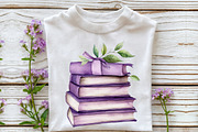 Watercolor Purple Autumn Clipart, an Illustration by Rose Art (Thumbnail 4 of 7)