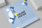 Square Poster Mockups, an Advertising Mockup by megostudi0 (Thumbnail 3 of 6)