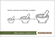 Minimal alternative medicine icons, an Outline Icon by Picture Window (Thumbnail 5 of 5)