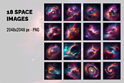 Space Background Images V1, a Texture Graphic by Calvin Weibel (Thumbnail 2 of 3)