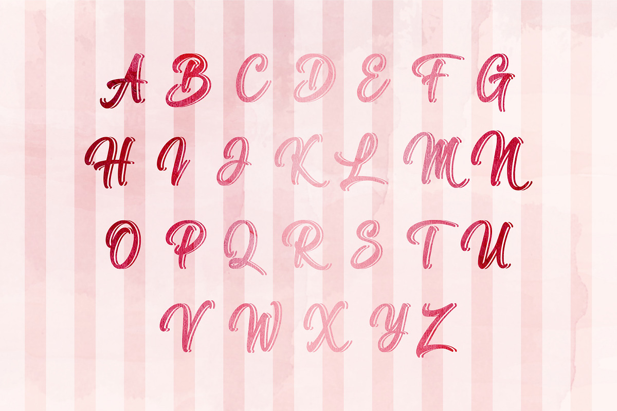 Melania - Beautiful Script preview 3