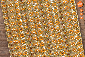 8 Art Nouvea Seamless Pattern