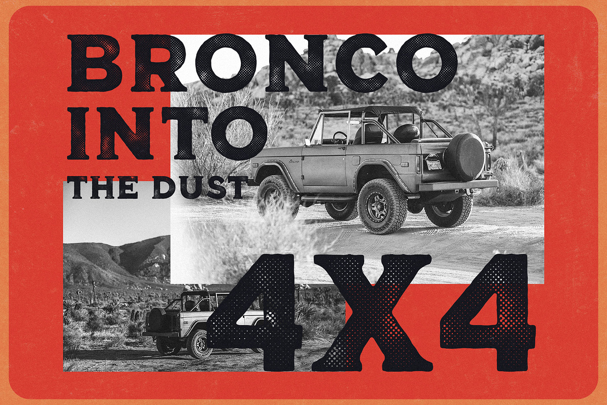 Bronco Font Collection + Extras, a Serif Font by Misha Sova (Photo 3 of 10)