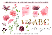 Watercolor Pack: Cerise Romance, a Texture Illustration by Design Resource Hub (Thumbnail 4 of 11)