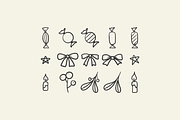 Hand Drawn Christmas Illustrations, an Illustration by HonestiesPrintS (Thumbnail 6 of 7)