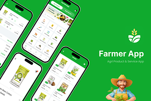 Agri Product & Service Farmer App, an UI Kit Template by Opus LabWorks