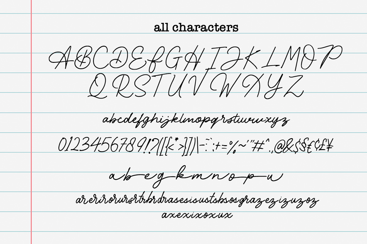 Rubellite - Stylish Signature Font, a Handwritten Font by Aksapix Studio (Photo 9 of 10)
