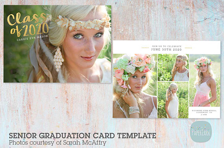 AG028 Senior Graduation Card, a Card Template by Paper Lark