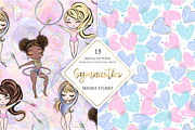 Gymnastics Digital Papers, a Pattern Graphic by Masha  Studio (Thumbnail 4 of 6)