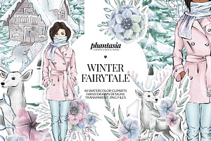 Winter Fairytale Cliparts