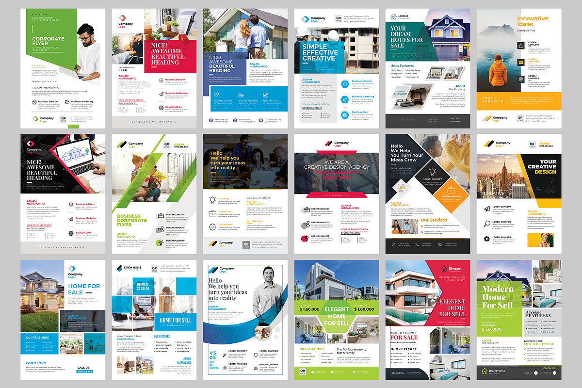 Corporate Business Flyers Bundle, a Flyer Template by evgenystudio (Photo 10 of 27)